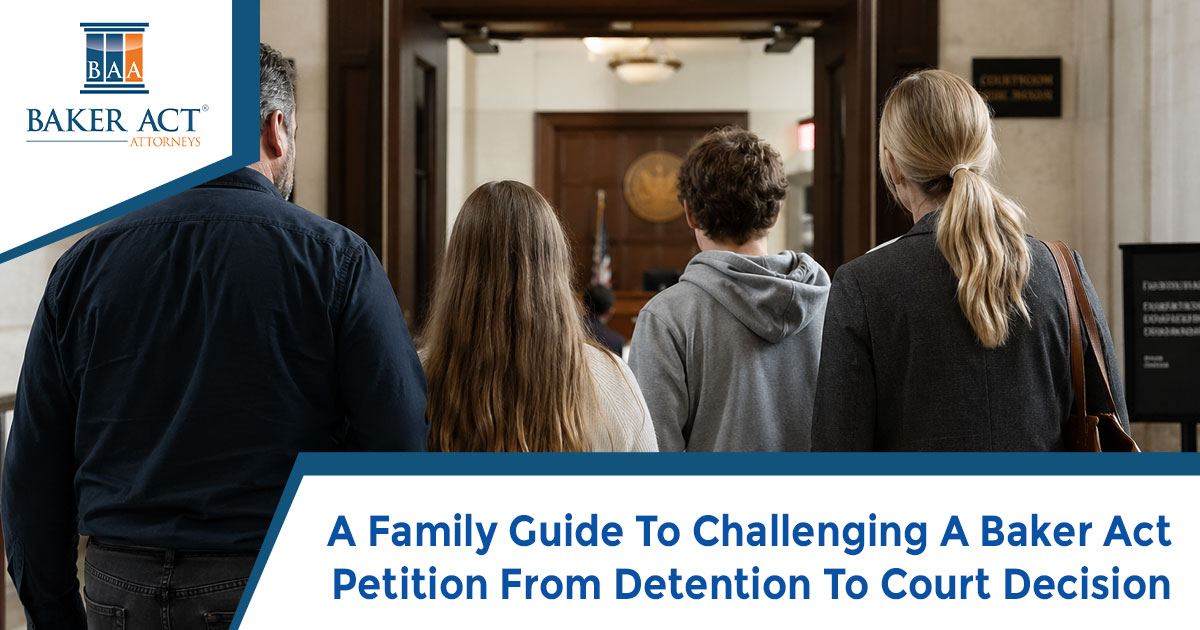 A Family Guide To Challenging A Baker Act Petition From Detention To Court Decision